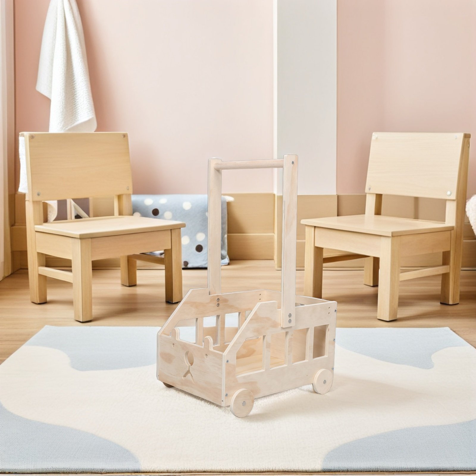 Baby Nursery Closet - Wooden Baby Shower Crate Closet with