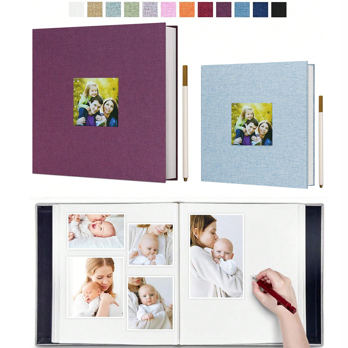 Baby Nursery Bookcase - Large ，small Photo Album Self Adhesive