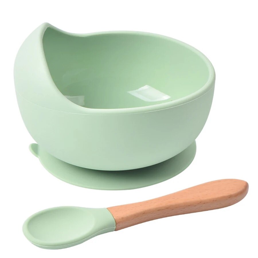 Baby Nursery Accessories - High Quality Spill-Proof Silicone Feeding Bowl