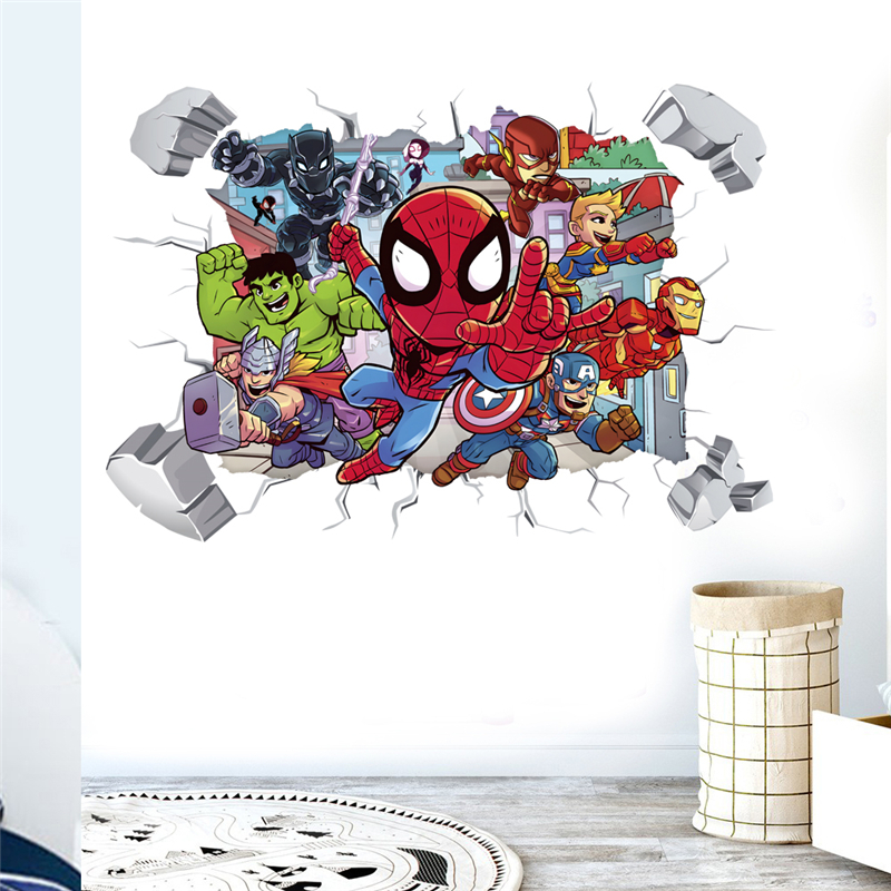 Baby Nursery Wall Decals - Marvel Superhero Avengers Wall Stickers -