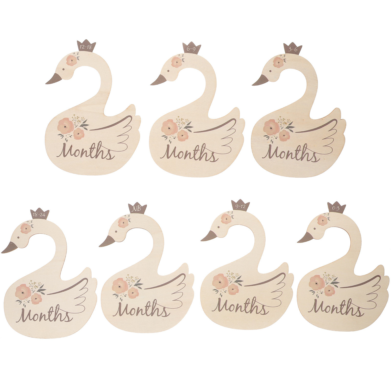 7Pcs Swan Baby Clothes Size Di - Baby Nursery Closet avis et prix