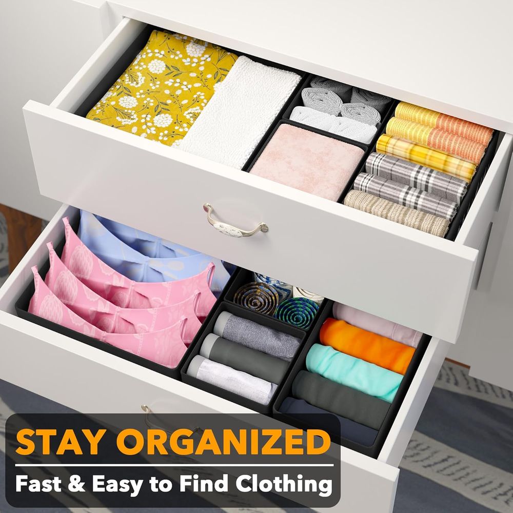 12 Pack Drawer Organizer Bins  - Baby Nursery Closet Organization avis et prix