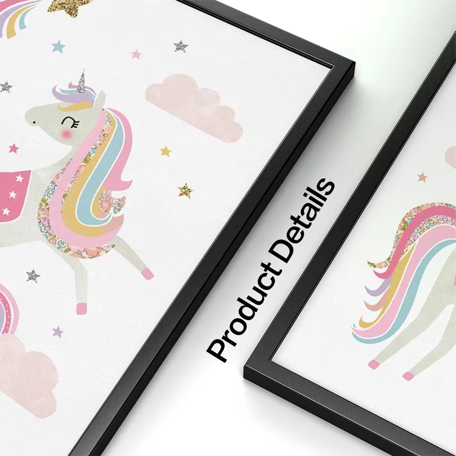 Pink Unicorn Rabbit Rainbow Cl - Baby Nursery Mirror avis et prix
