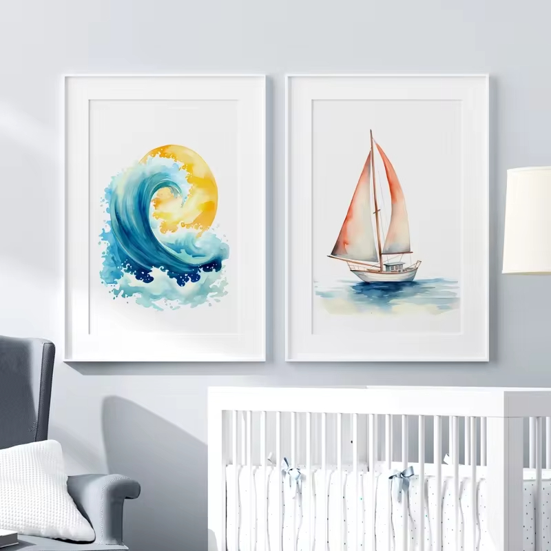 Surf Ocean Themed Nursery Beac - Baby Nursery Mirror avis et prix