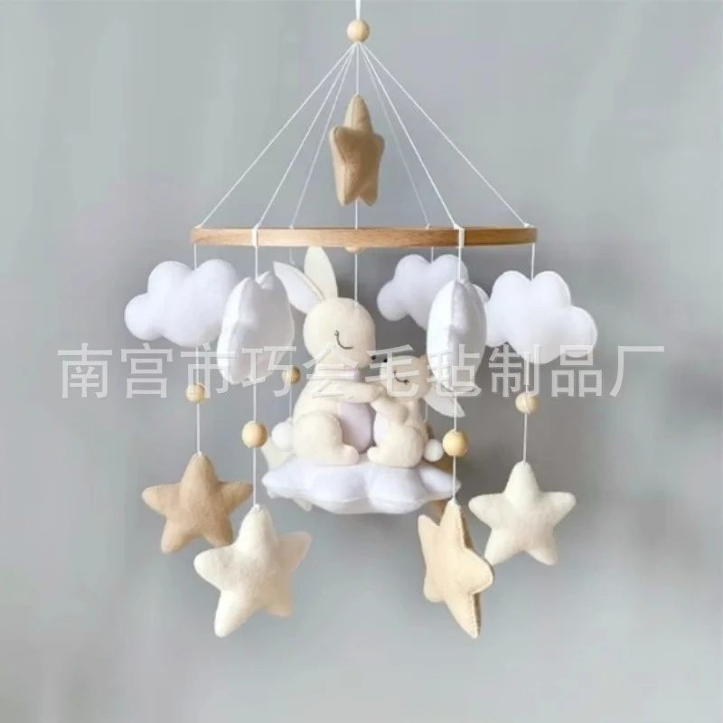 Handmade Soft Felt Bunny Baby  - Baby Nursery Mobile avis et prix