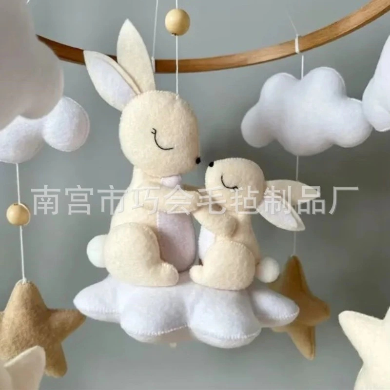 Handmade Soft Felt Bunny Baby  - Baby Nursery Mobile avis et prix