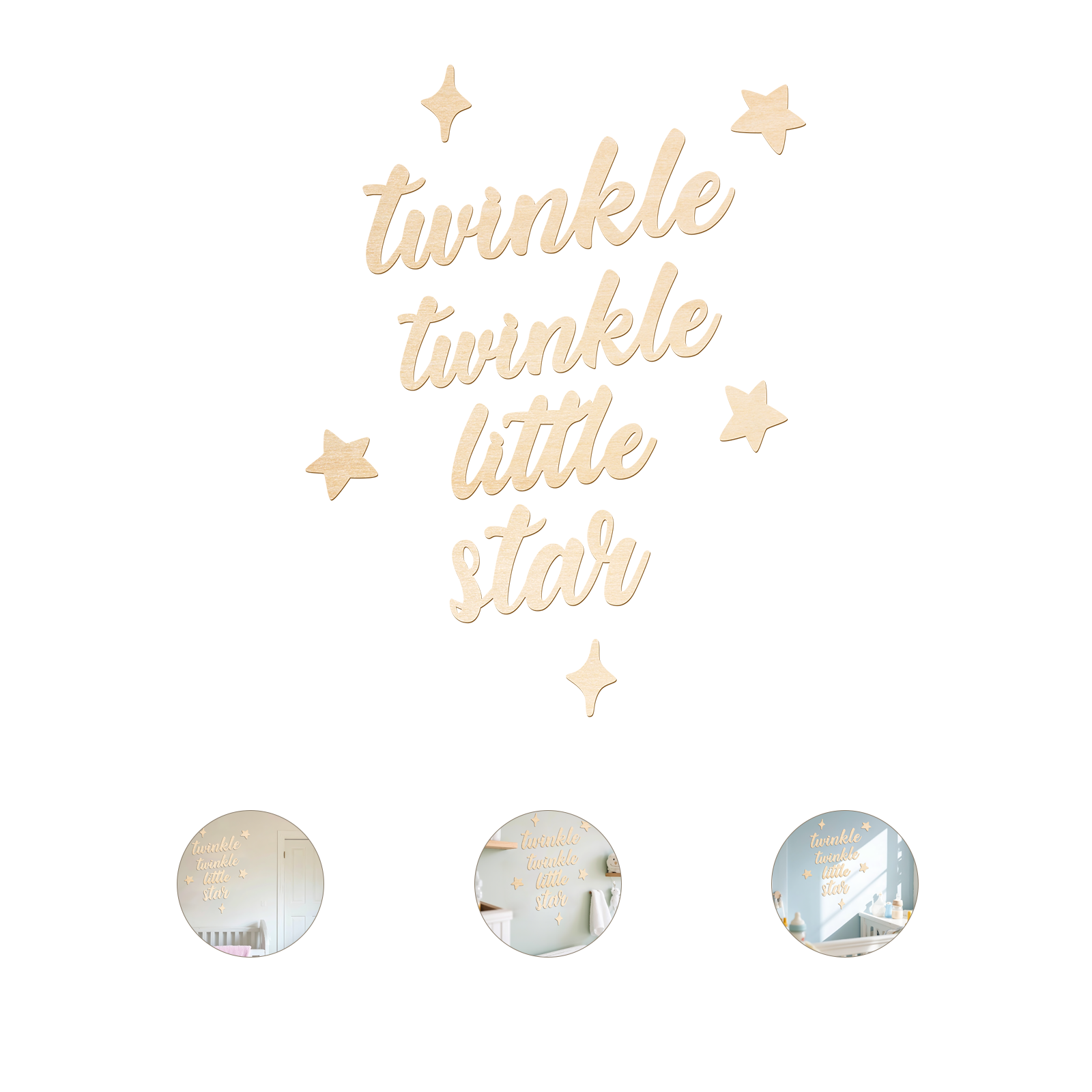 Twinkle Twinkle Little Star Wo - Baby Nursery Wall Decor avis et prix