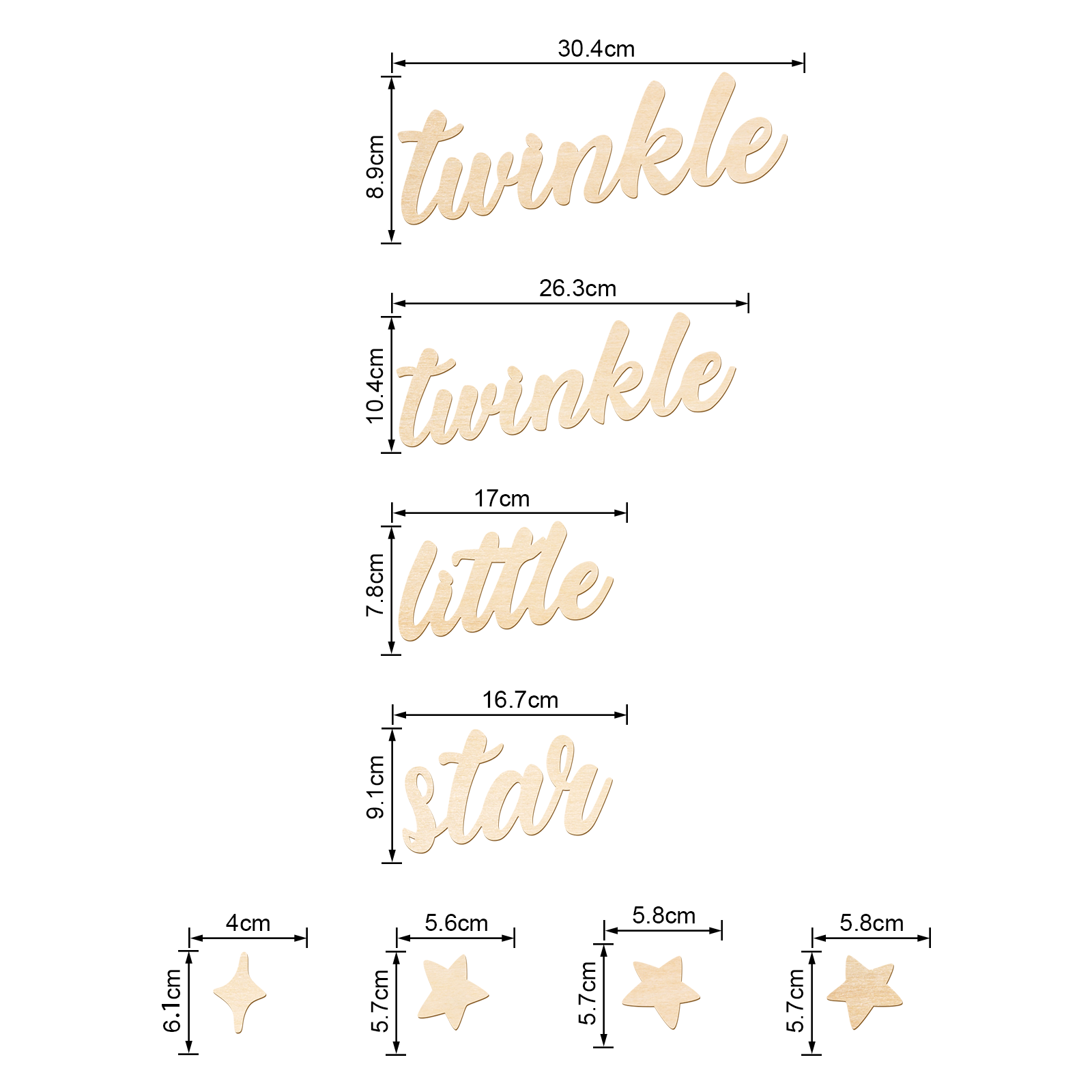 Twinkle Twinkle Little Star Wo - Baby Nursery Wall Decor avis et prix