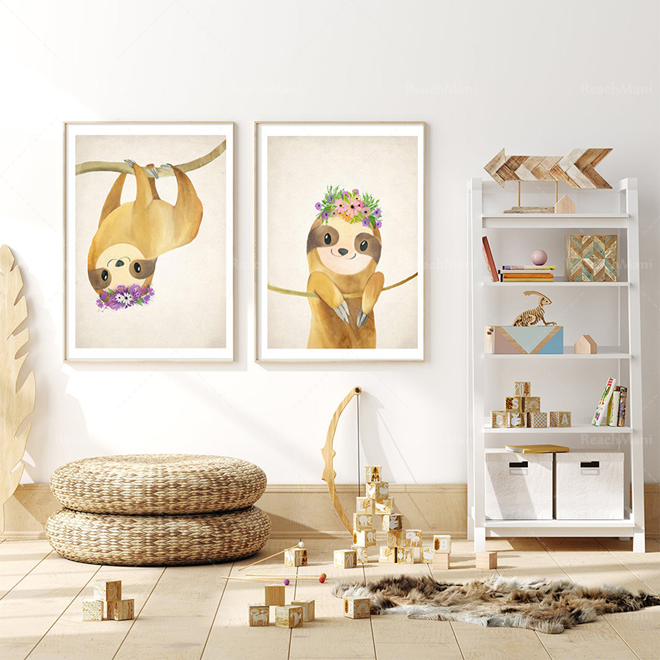 A set of 2 lazy prints, lazine - Baby Nursery Mirror avis et prix