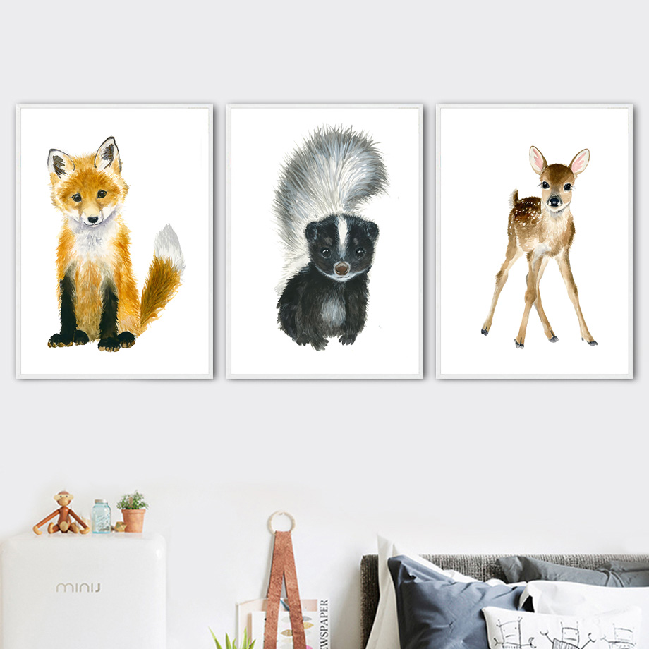 Elephant Fox Zebra Giraffe Leo - Baby Nursery Mirror avis et prix
