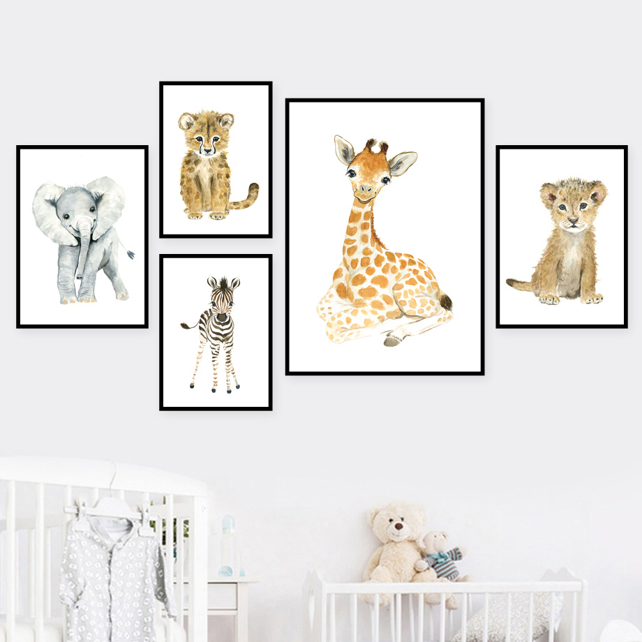 Elephant Fox Zebra Giraffe Leo - Baby Nursery Mirror avis et prix
