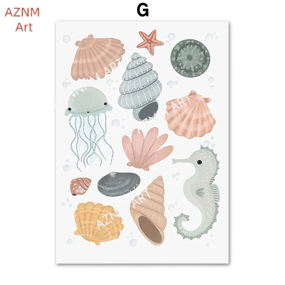Under the Sea Nursery Wall Art - Baby Nursery Gender Neutral avis et prix