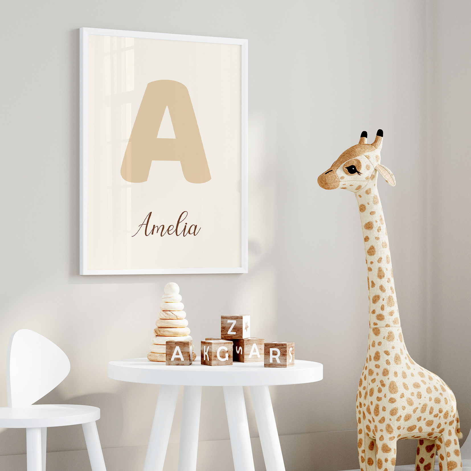 3pcs Personalized Custom Name  - Baby Nursery Prints avis et prix