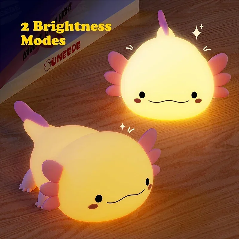 Cute Axolotl Night Light Silic - Baby Nursery Light avis et prix