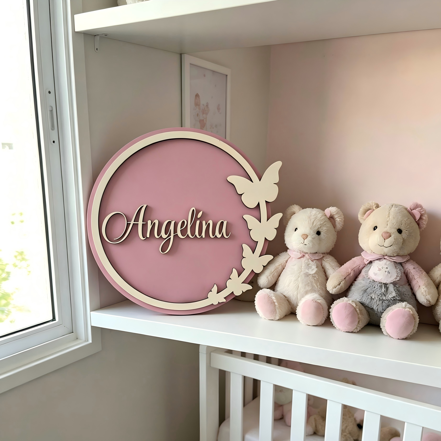 1Pc Custom Pink natural wooden - Baby Nursery Baby avis et prix
