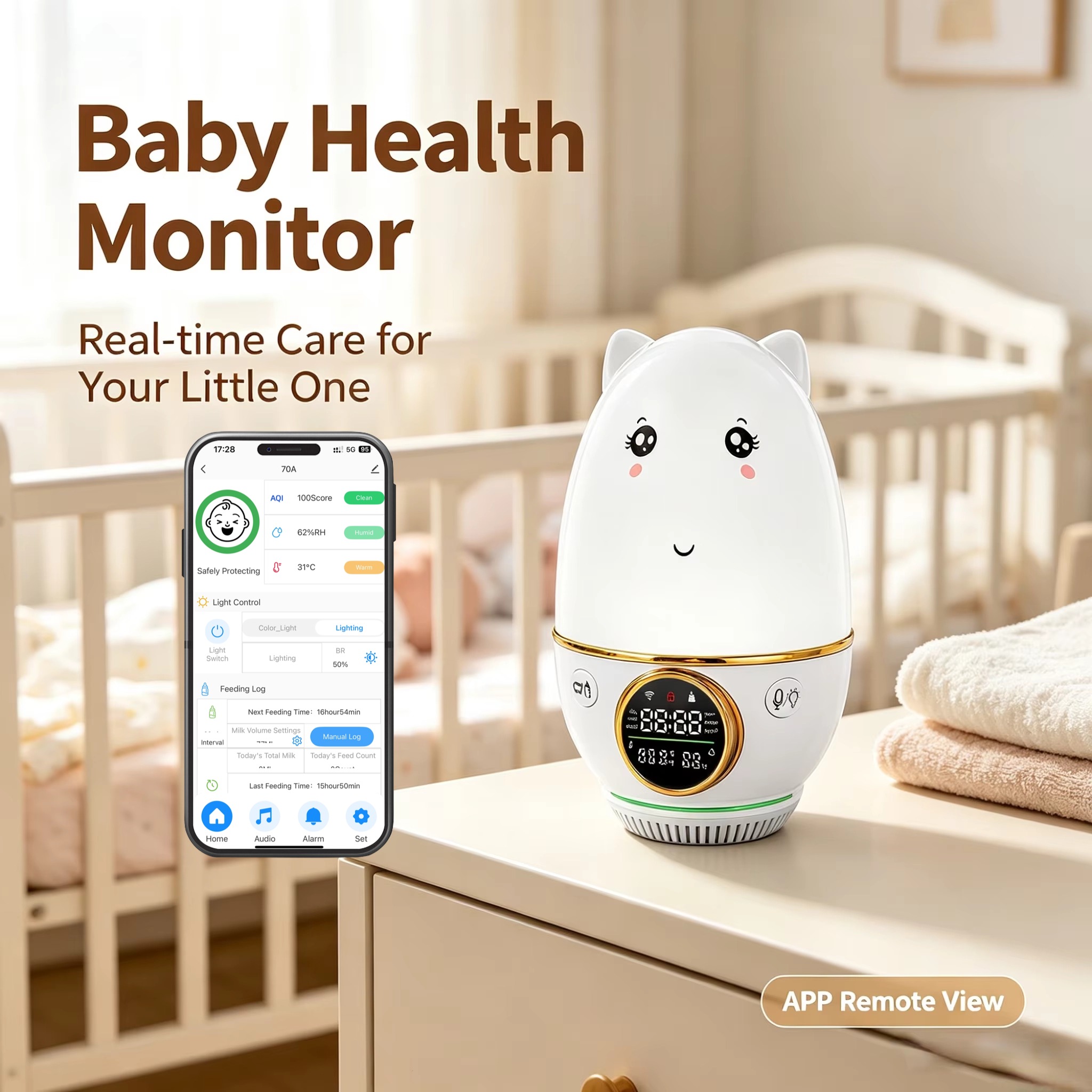 HoldPeak Baby Monitor CO₂±50pp - Baby Nursery Co avis et prix