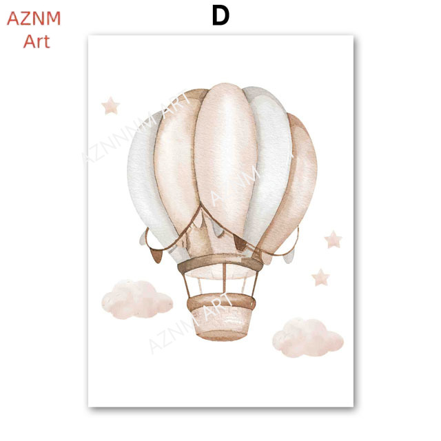 Elephant Balloon Rainbow Moon  - Baby Nursery Prints avis et prix