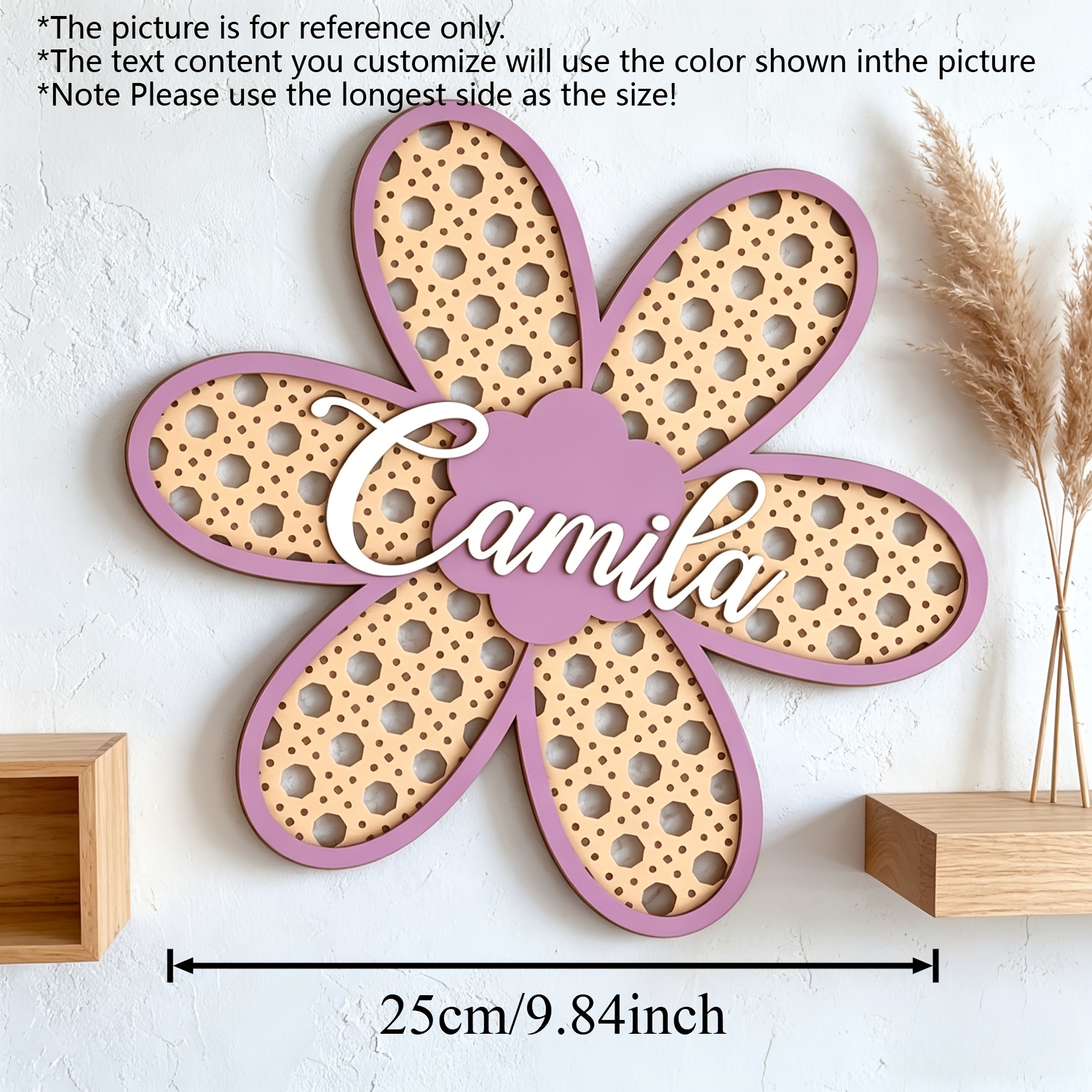 Personalized Boho Rattan Flowe - Baby Nursery Baby avis et prix