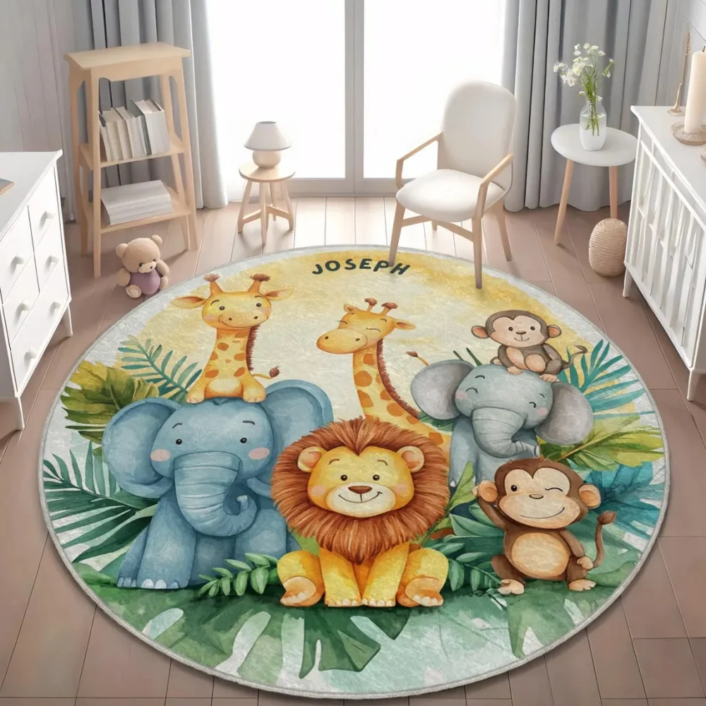 Wild Safari Animal Floor Mat G - Soft Rug Nursery avis et prix