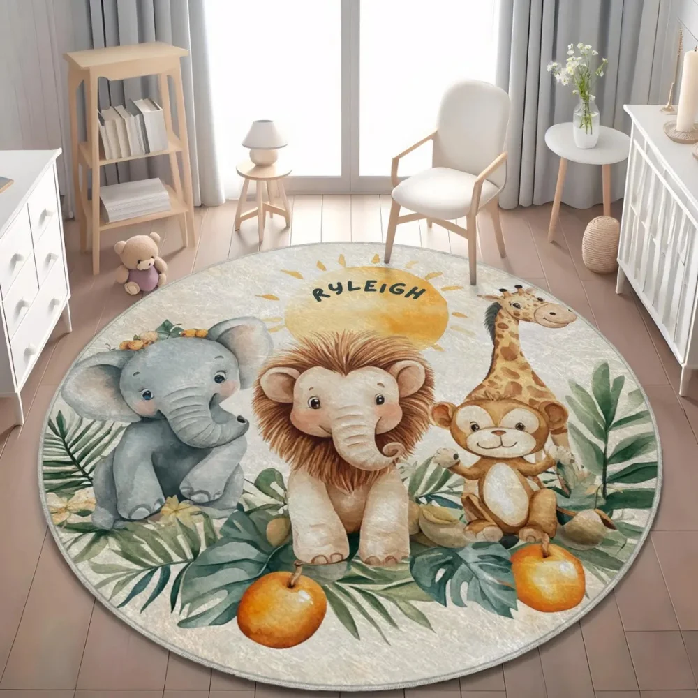 Wild Safari Animal Floor Mat G - Soft Rug Nursery avis et prix