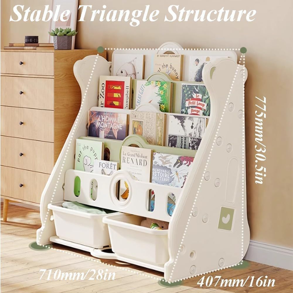 Kids Bookshel and Toy Storage  - Baby Nursery Bookcase avis et prix