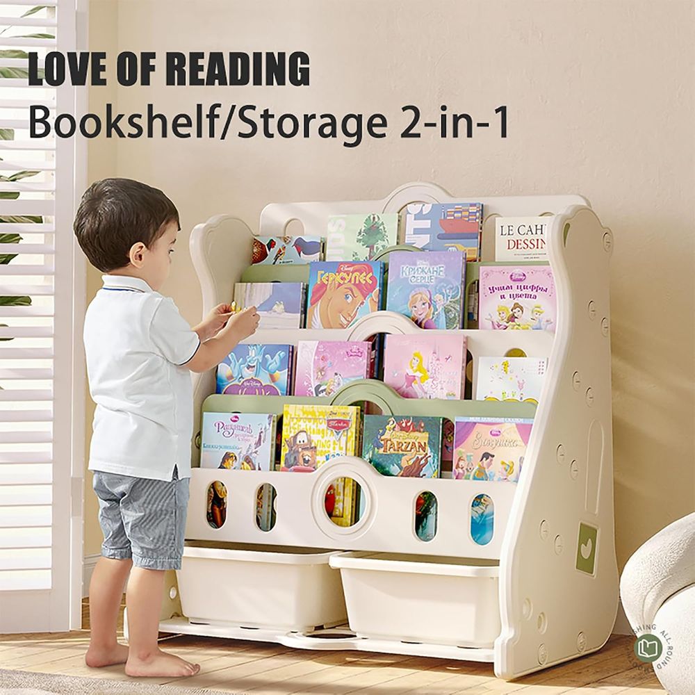 Kids Bookshel and Toy Storage  - Baby Nursery Bookcase avis et prix