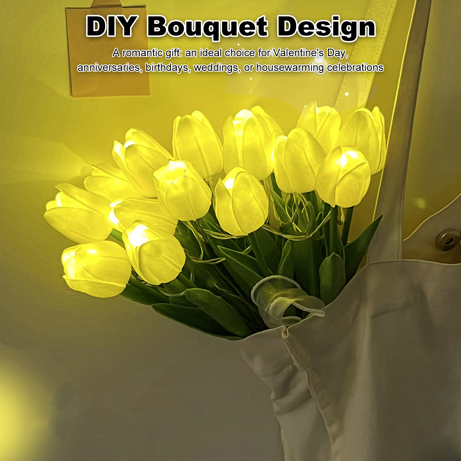 15Pcs Radiant Romantic Tulip L - Baby Nursery Light avis et prix