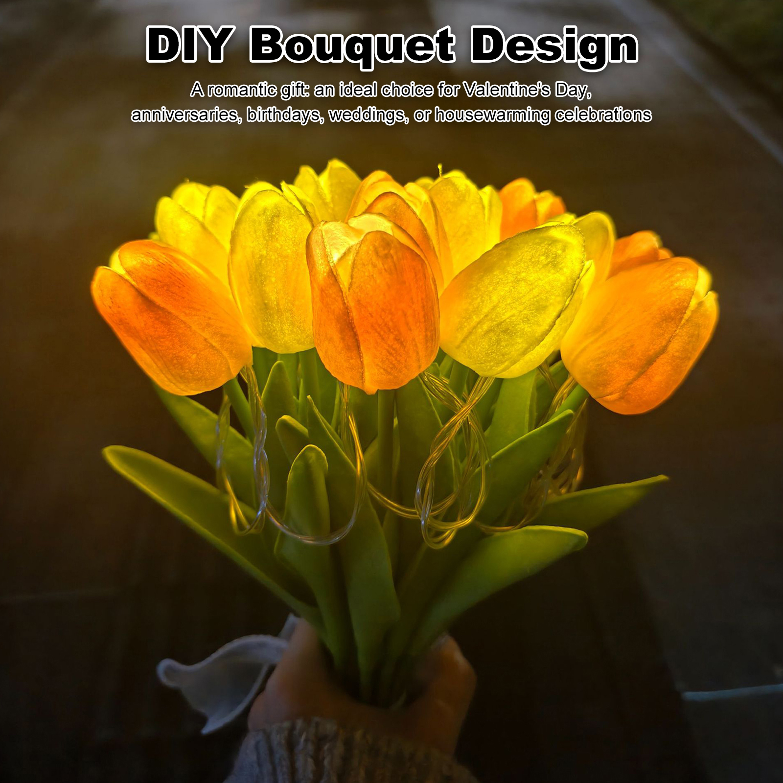 15Pcs Radiant Romantic Tulip L - Baby Nursery Light avis et prix