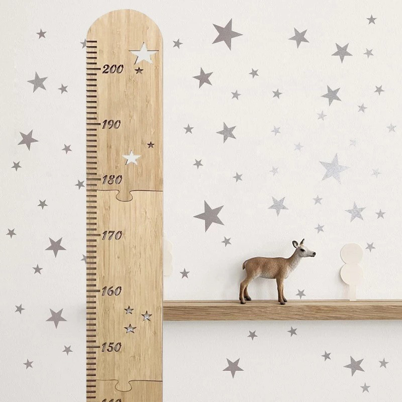 5 Sheets Nordic Wooden Kids He - Baby Nursery Wall Decals avis et prix