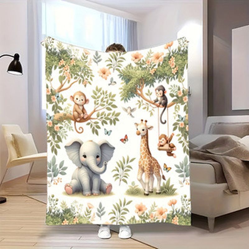 VIKAMA Watercolor Jungle Anima - Baby Nursery Fabric avis et prix