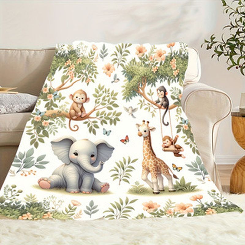 VIKAMA Watercolor Jungle Anima - Baby Nursery Fabric avis et prix