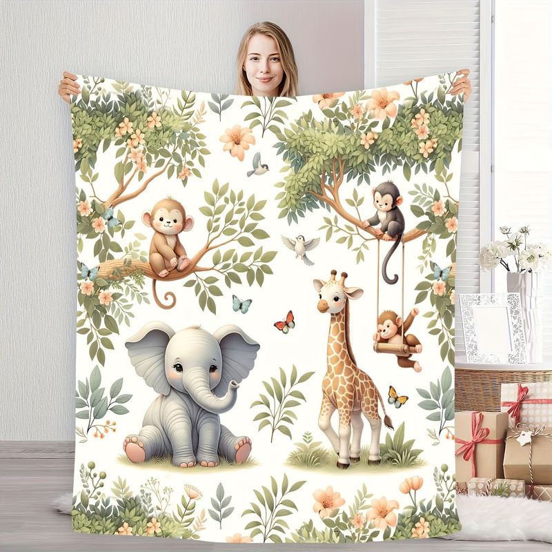 VIKAMA Watercolor Jungle Anima - Baby Nursery Fabric avis et prix