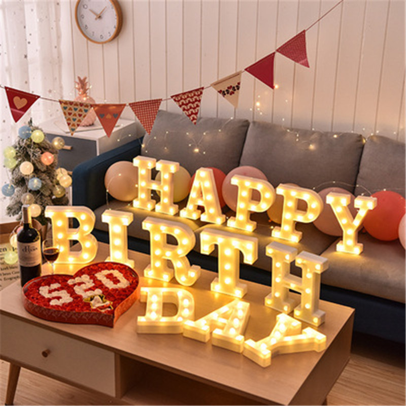 Decorative Letters Alphabet Le - Baby Nursery Light avis et prix