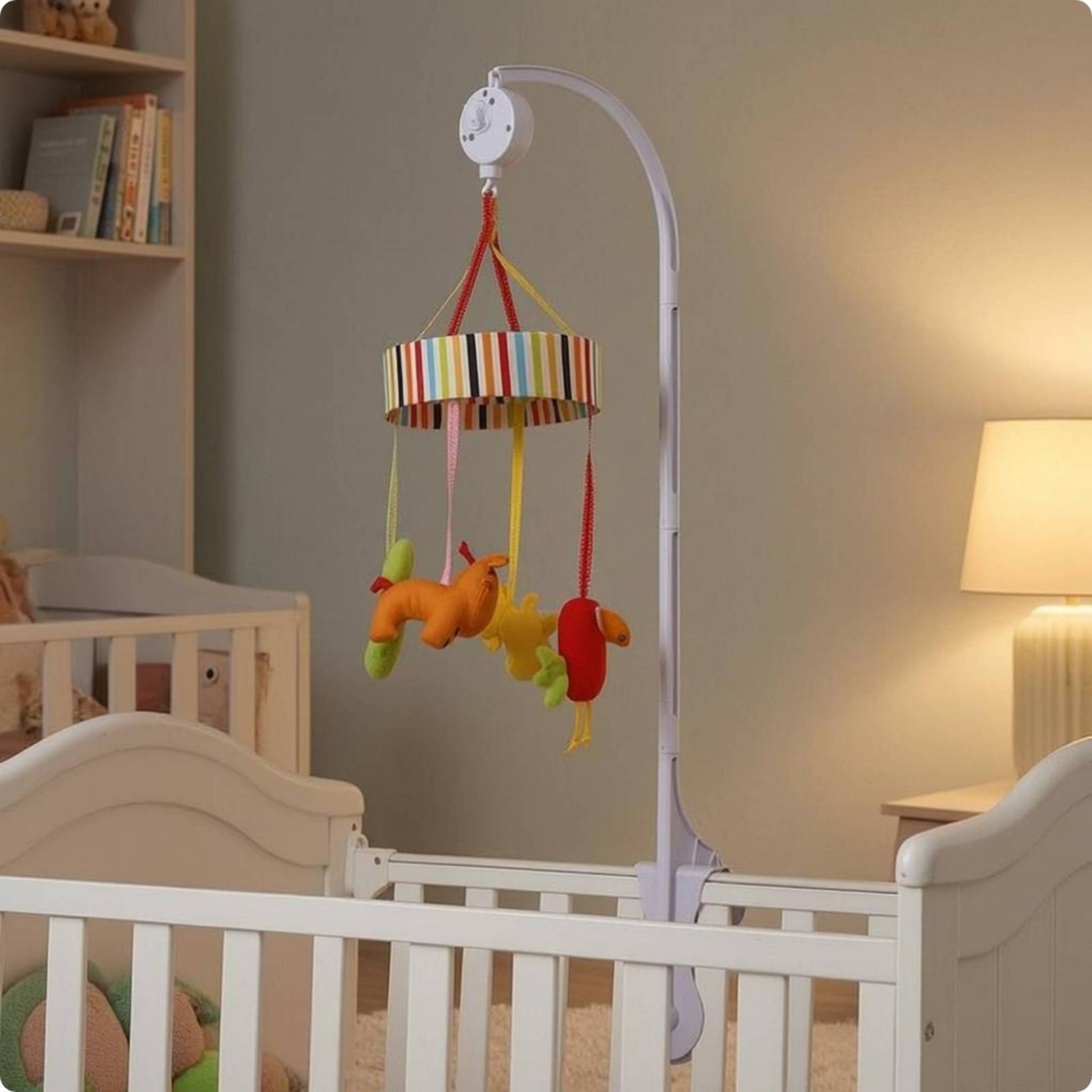 Baby Crib Mobile Stand White C - Baby Nursery Mobile avis et prix