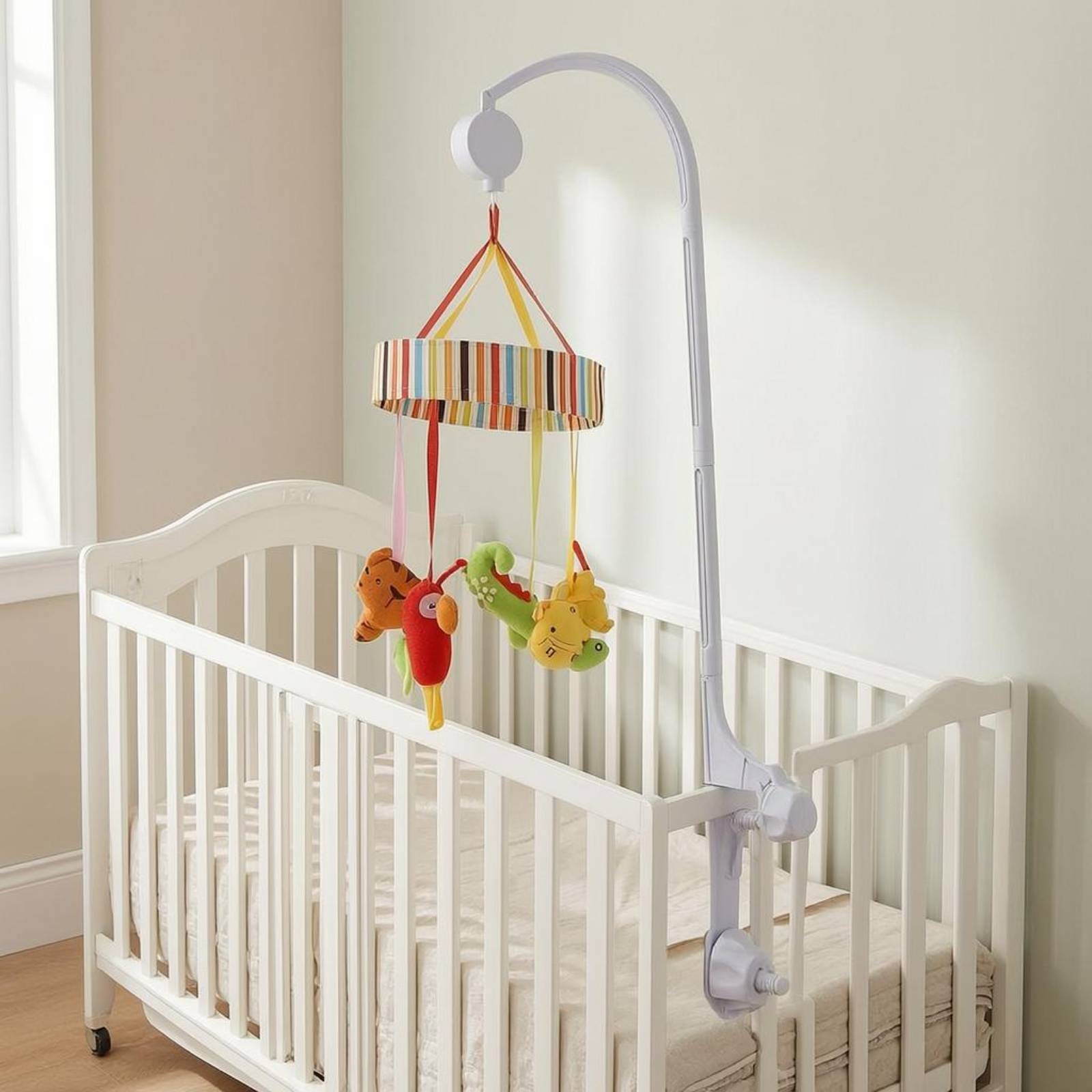 Baby Crib Mobile Stand White C - Baby Nursery Mobile avis et prix