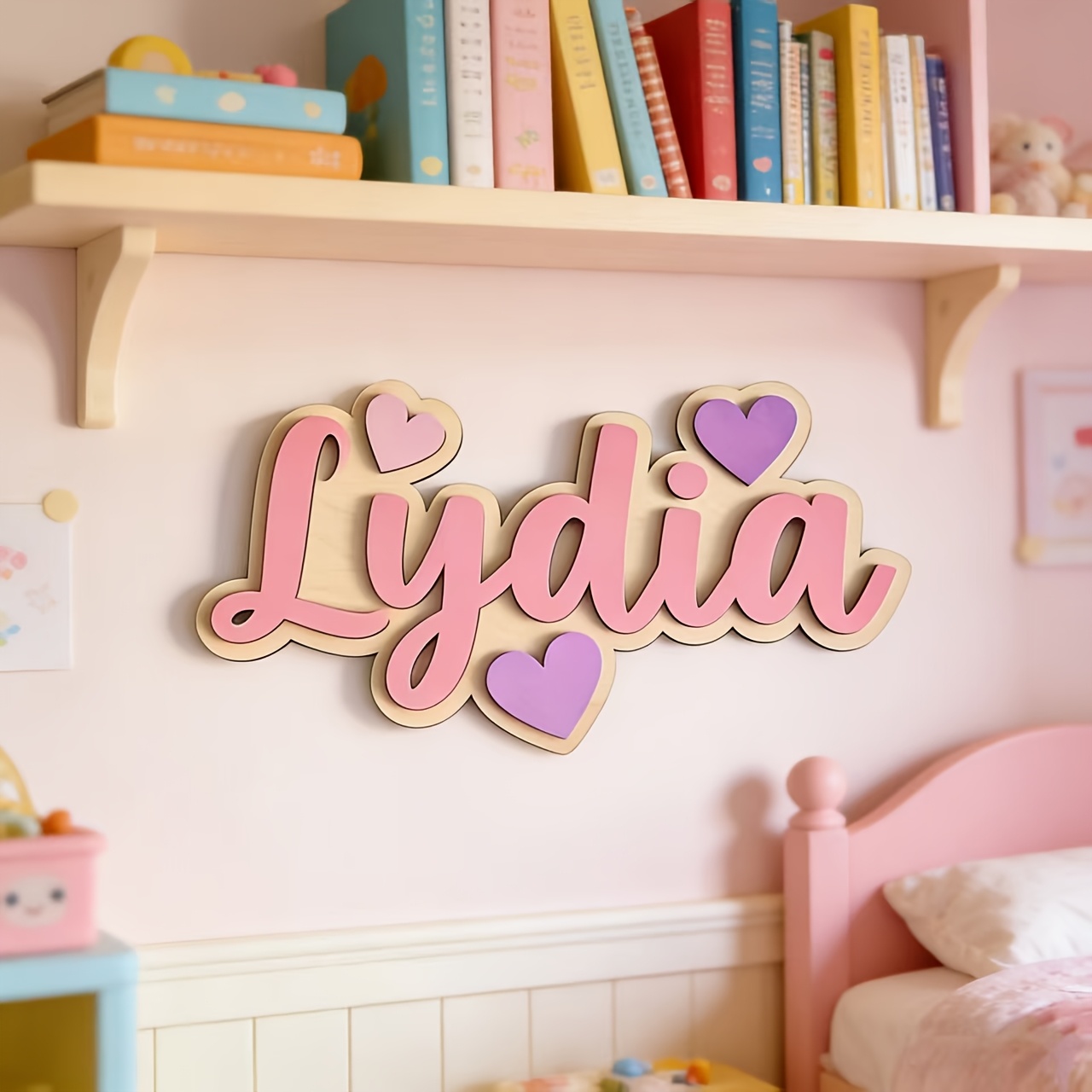 Personalized Gradient Heart Na - Baby Nursery Baby avis et prix