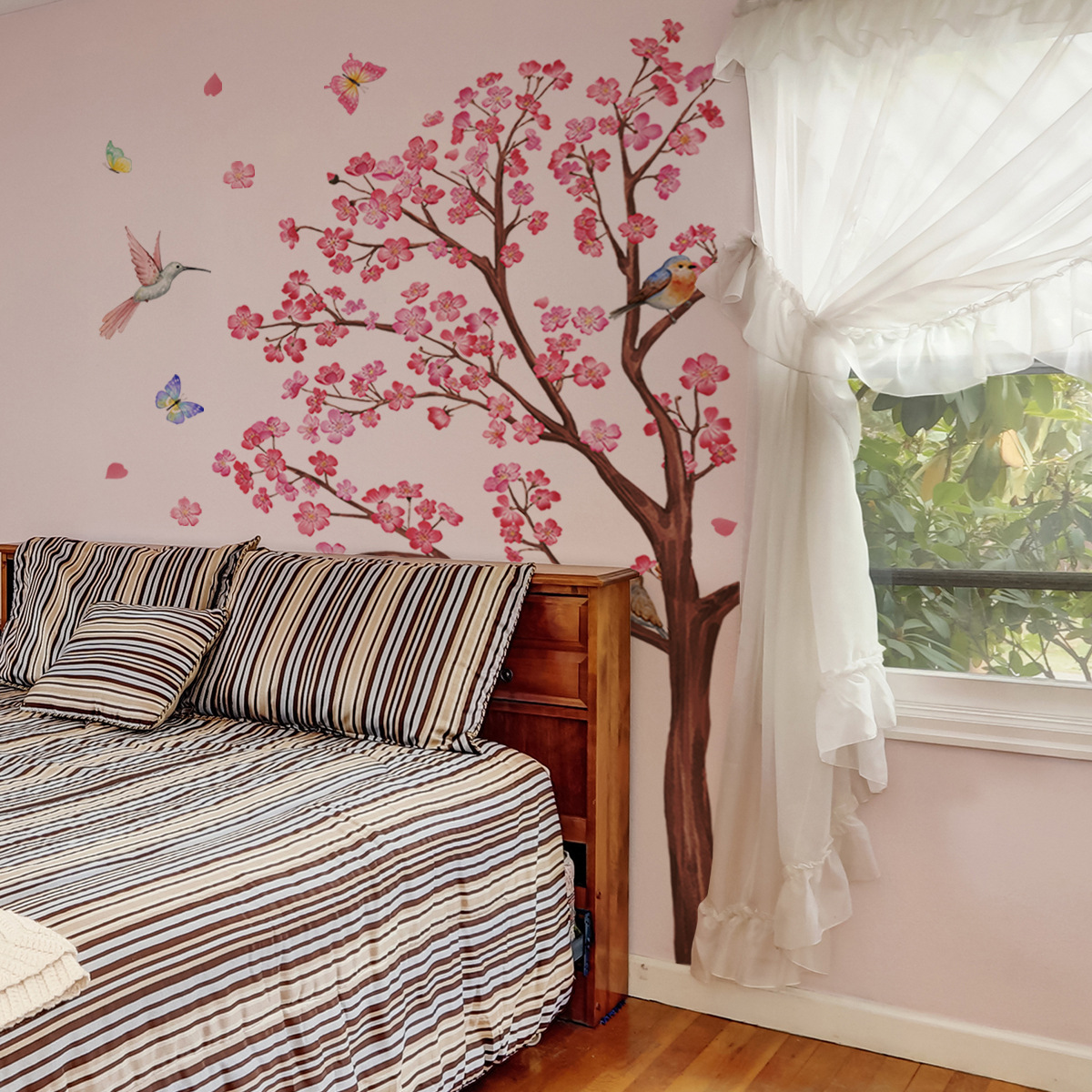 Watercolour Bird Flower Wall S - Baby Nursery Accessories avis et prix