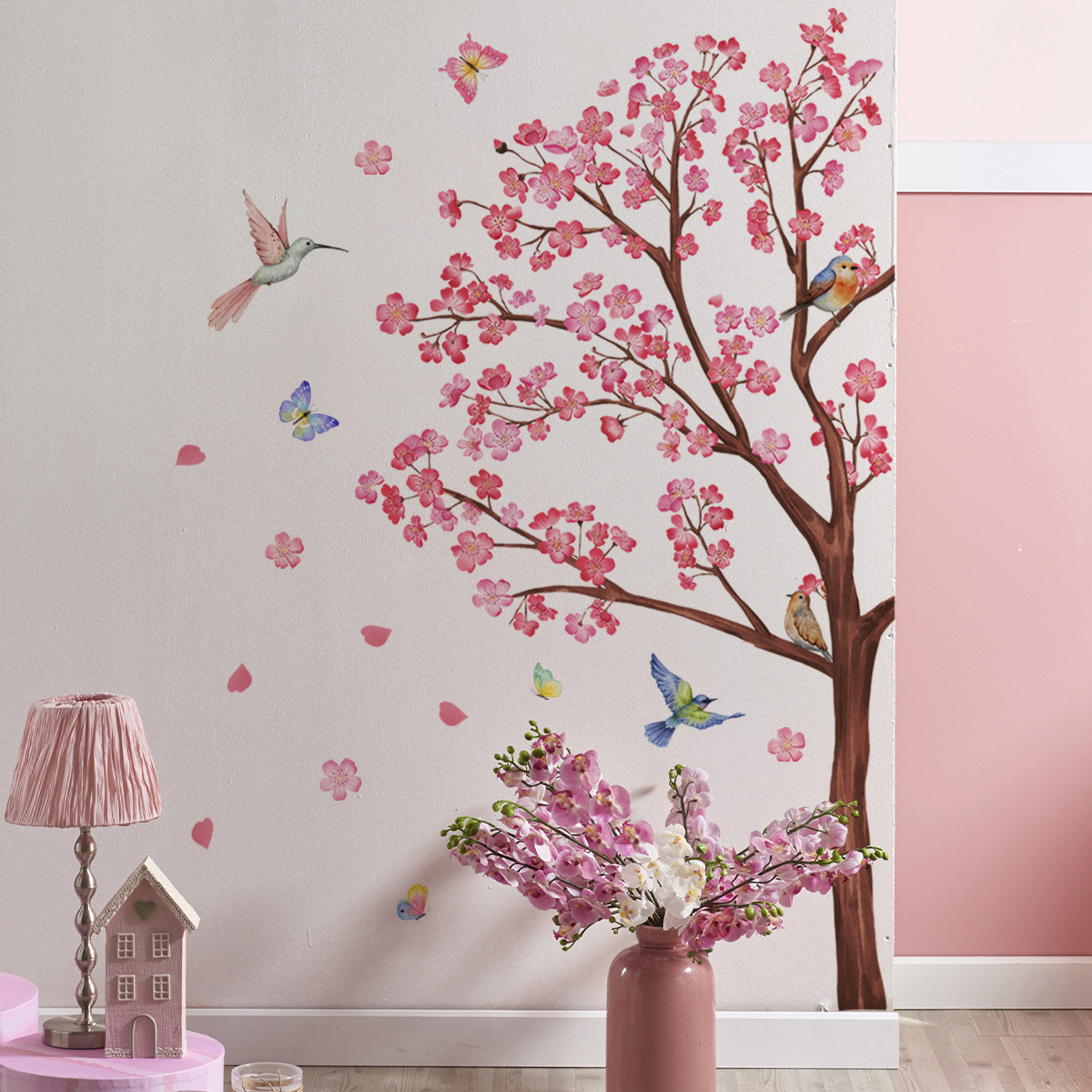 Watercolour Bird Flower Wall S - Baby Nursery Accessories avis et prix