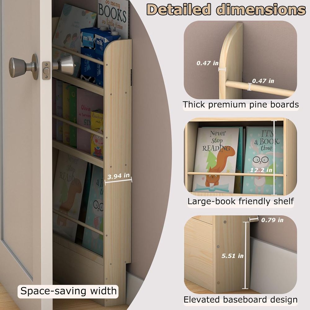 Behind The Door Bookshel - Mon - Baby Nursery Bookcase avis et prix