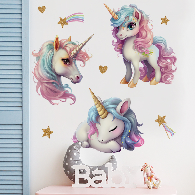 Unicorn Decorative Vinyl Child - Baby Nursery Ideas Girl avis et prix