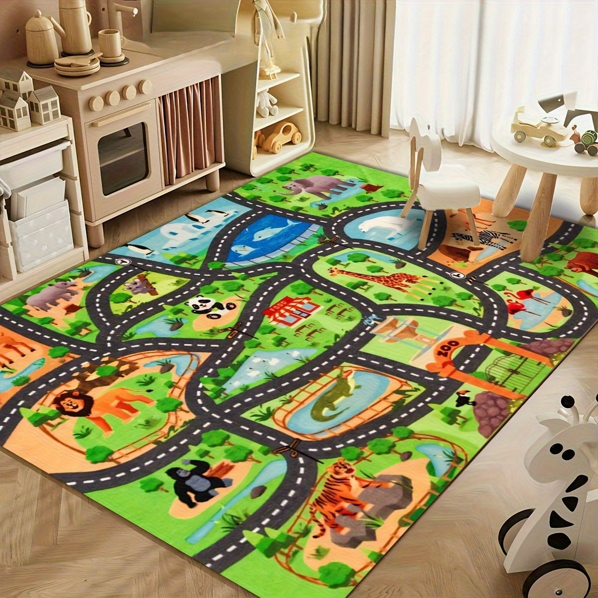 Vibrant Zoo Animal Adventure P - Soft Rug Nursery avis et prix