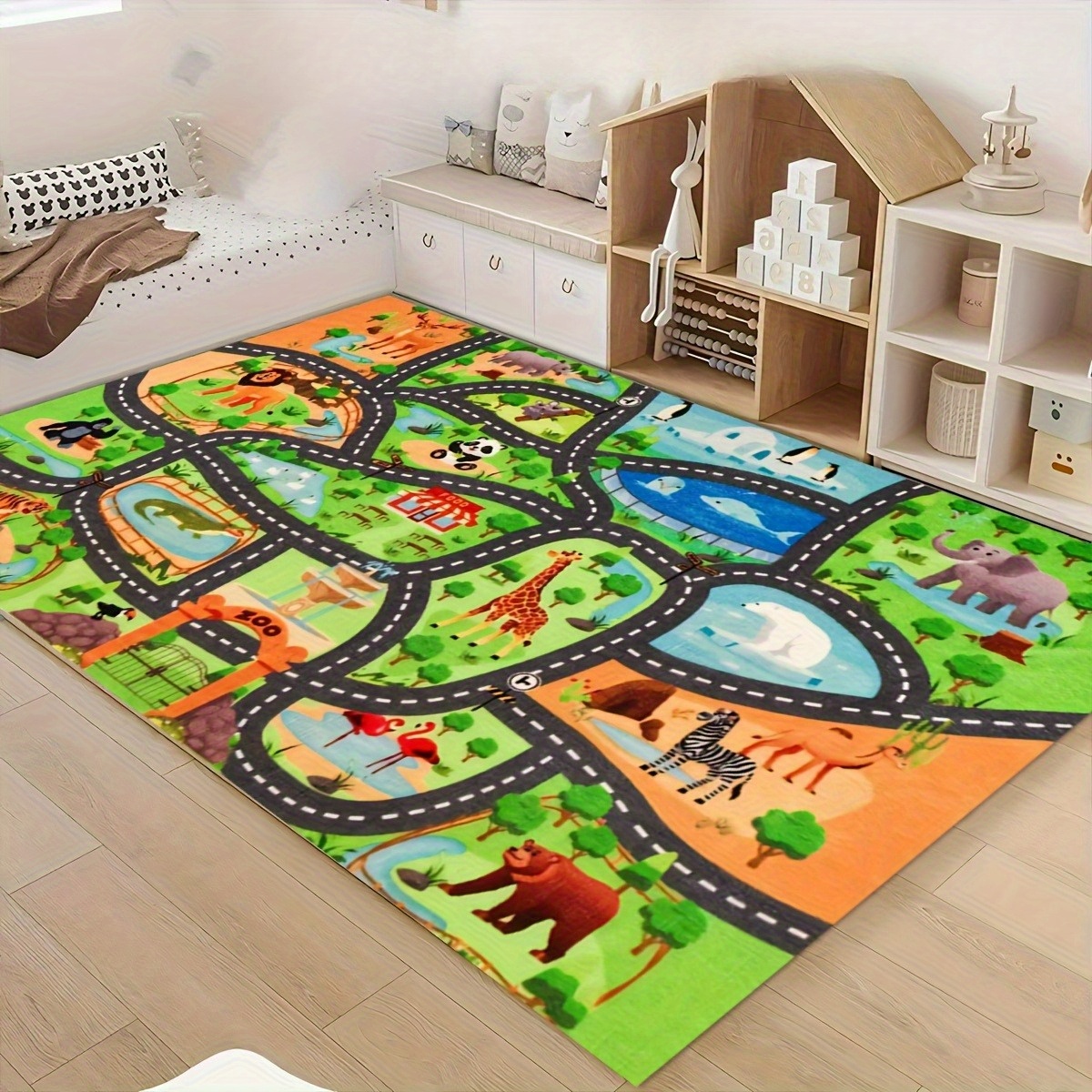 Vibrant Zoo Animal Adventure P - Soft Rug Nursery avis et prix