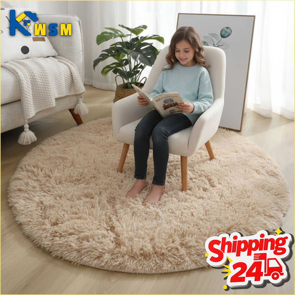 Super Soft Fluffy Round Rug Pl - Soft Rug Nursery avis et prix