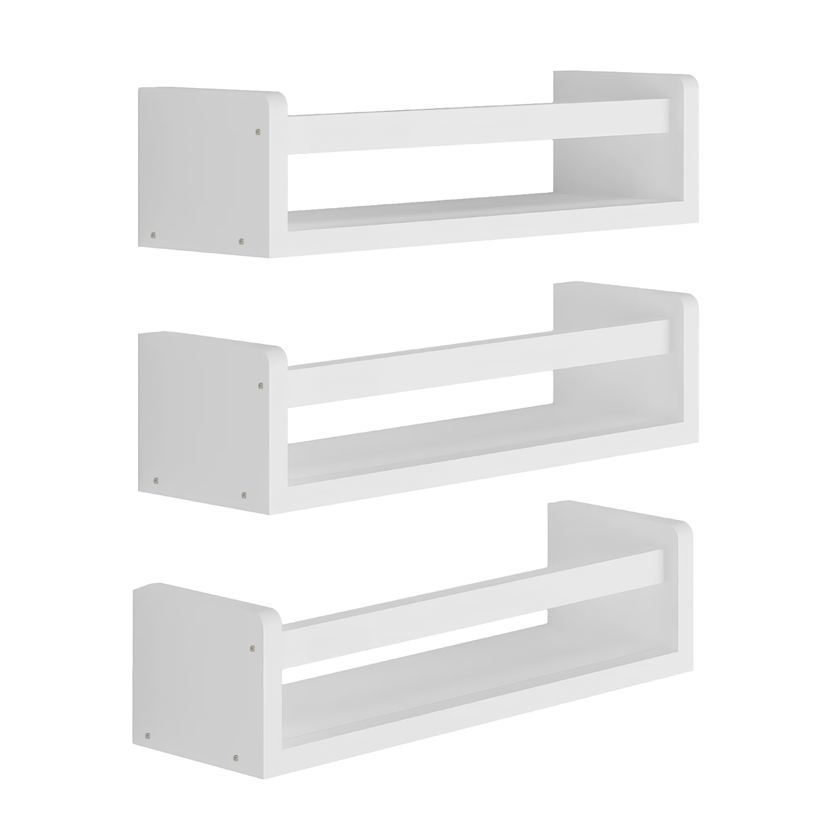Set of 3 Nursery Book Shelves  - Baby Nursery Floating Shelves avis et prix