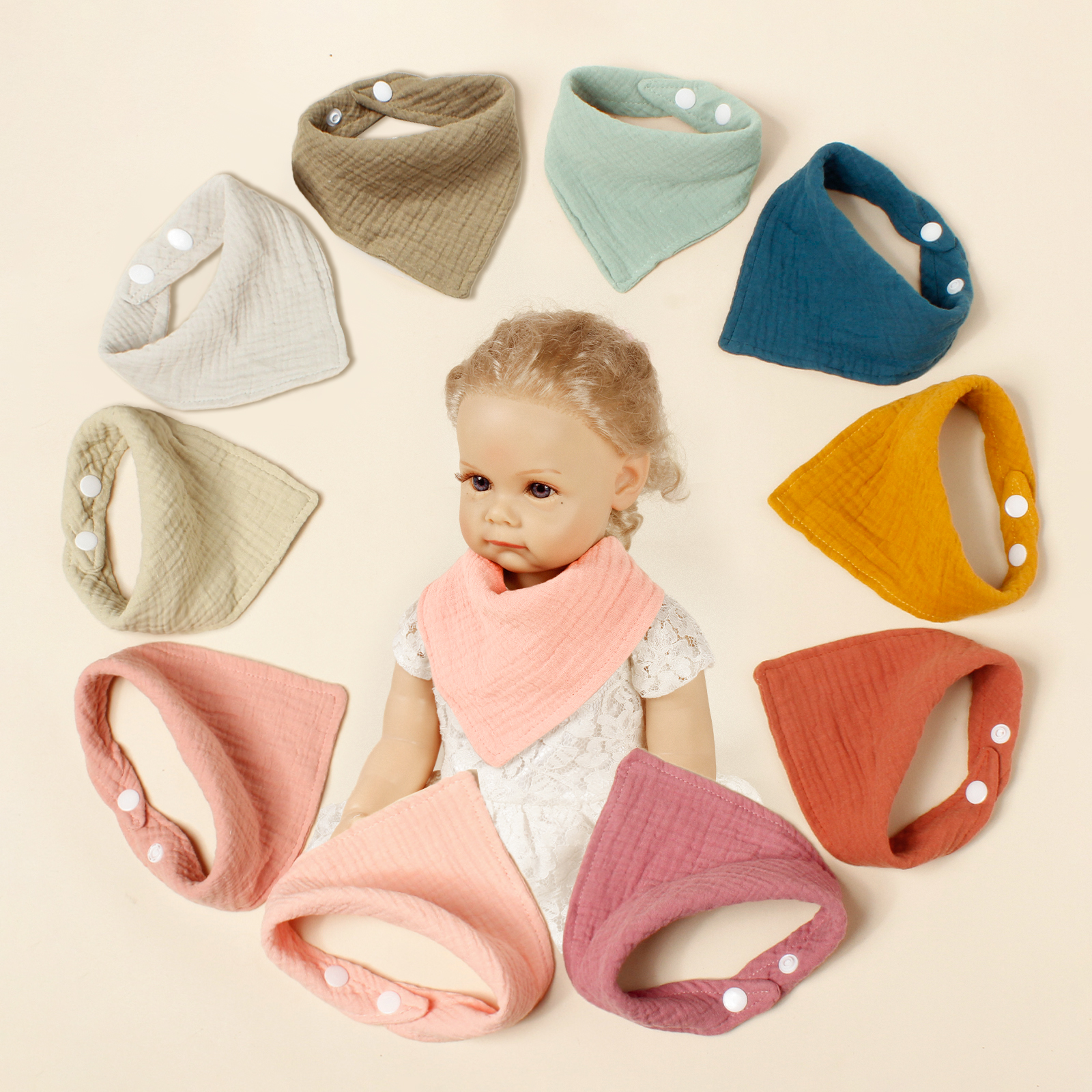 5pcs Baby Adorable Bandana Bib - Baby Nursery Set avis et prix