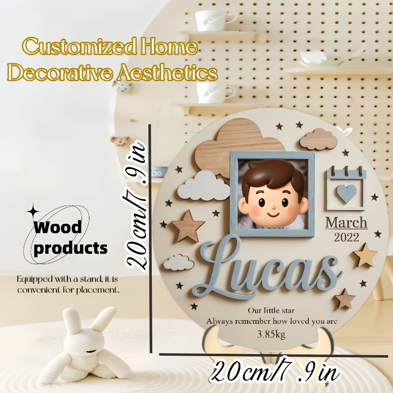 Personalized Baby Photo Frame, - Baby Nursery Baby avis et prix