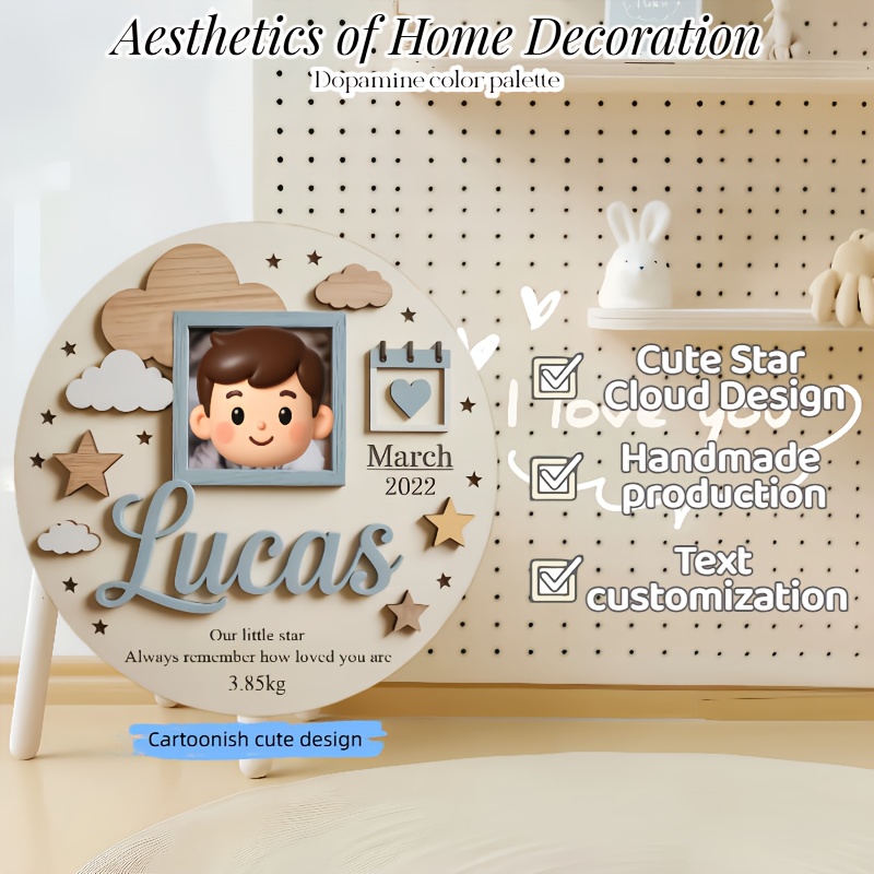 Personalized Baby Photo Frame, - Baby Nursery Baby avis et prix