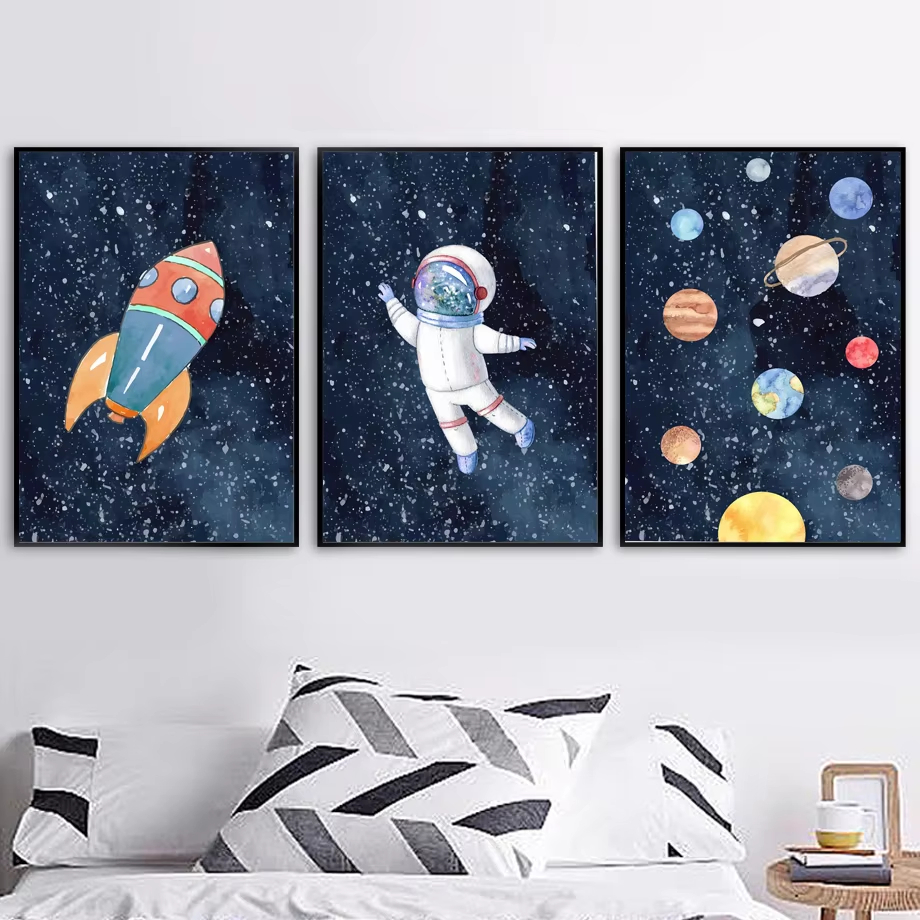 Space Astronaut Planet Rocket  - Baby Nursery Mirror avis et prix