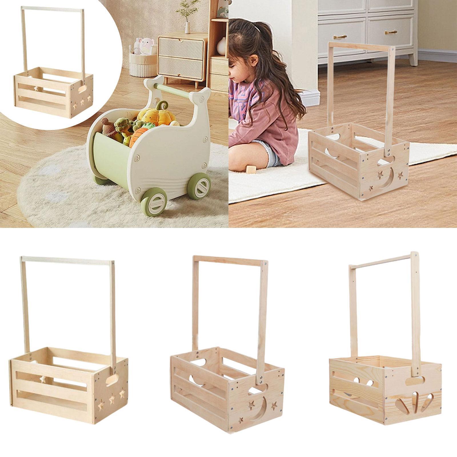 Wooden Storage Basket with Han - Baby Nursery Closet avis et prix