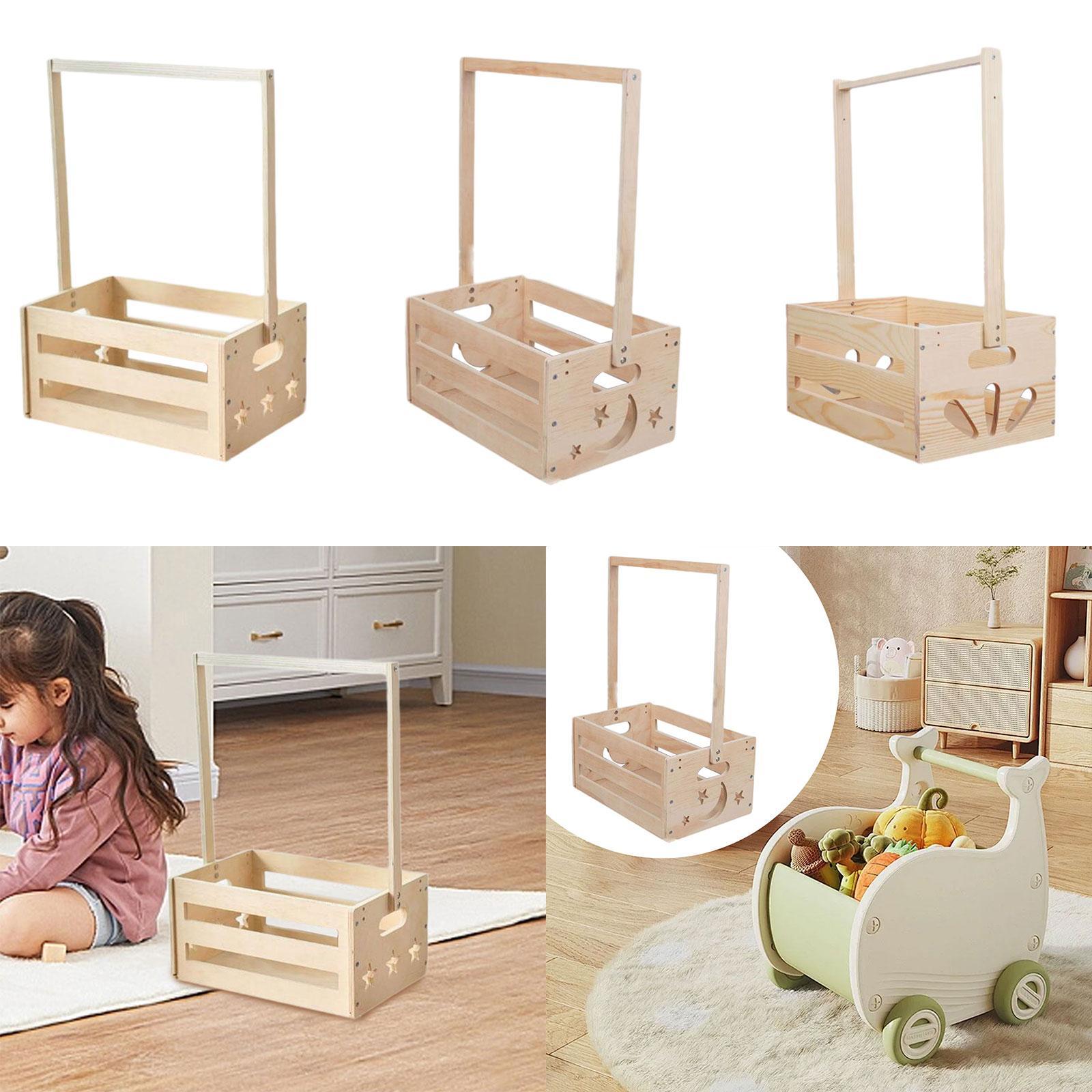 Wooden Storage Basket with Han - Baby Nursery Closet avis et prix